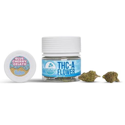 [198168044919] Blue Cherry Gelato - Palms THCA Flower 3.5g