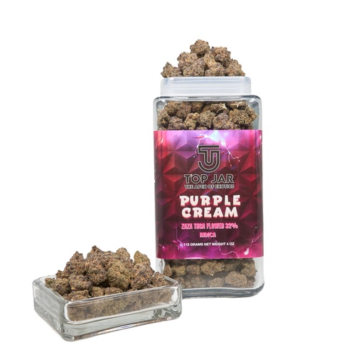 [198715405323] Purple Cream - Top Jar Flower 4oz