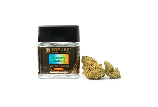 [198715624823] Blueberry Skittles - Top Jar Flower 3.5g