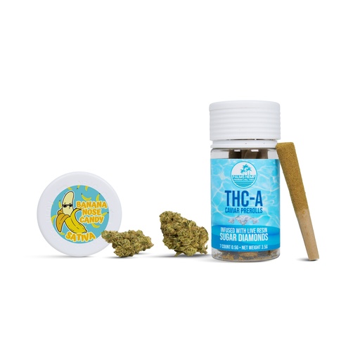 [198168513460] Banana Nose Candy - Palms THCA Caviar Pre-Roll 0.5g/7Ct